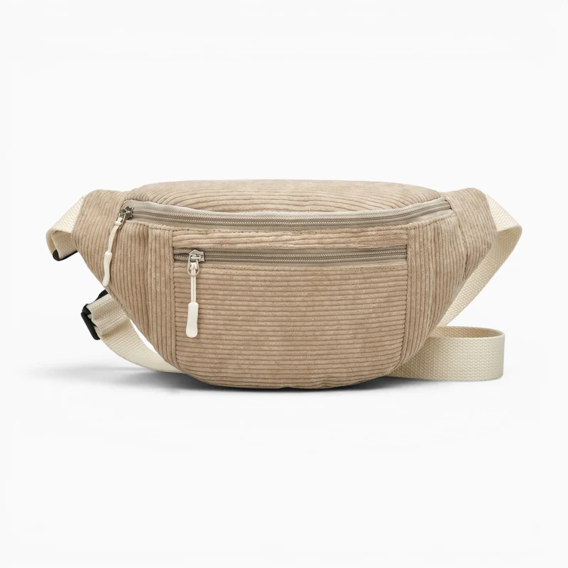 Sac Banane Velours Femme