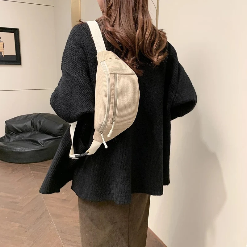 Sac Banane Velours Femme