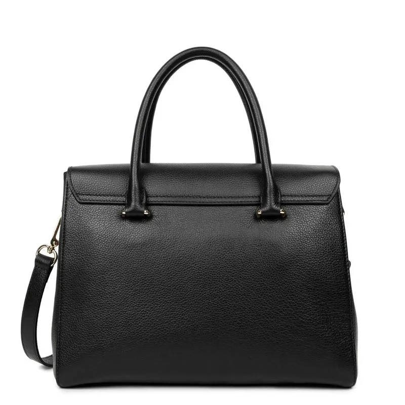 Lancaster Sac à Rabat Foulonné Milano L Noir