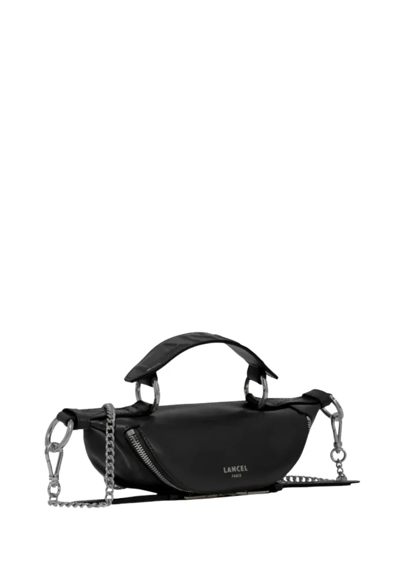 Lancel Sac Bandoulière Mini Origami Noir/Argent