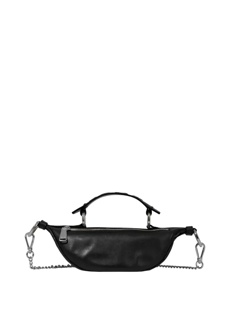 Lancel Sac Bandoulière Mini Origami Noir/Argent