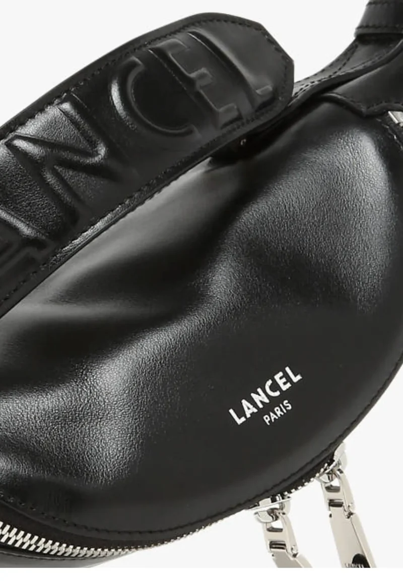 Lancel Sac Bandoulière Mini Origami Noir/Argent