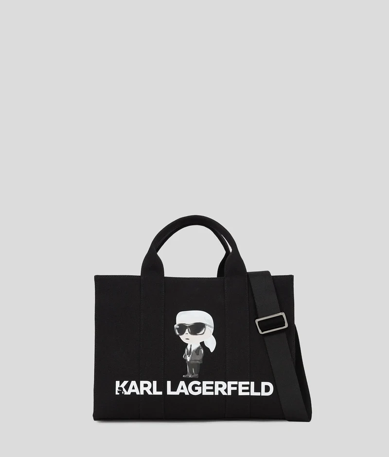 Karl Lagerfeld Sac Cabas Ikon Aquarelle Carré Noir