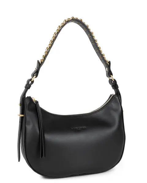 Lancaster Sac hobo M porté épaule Aria Noir