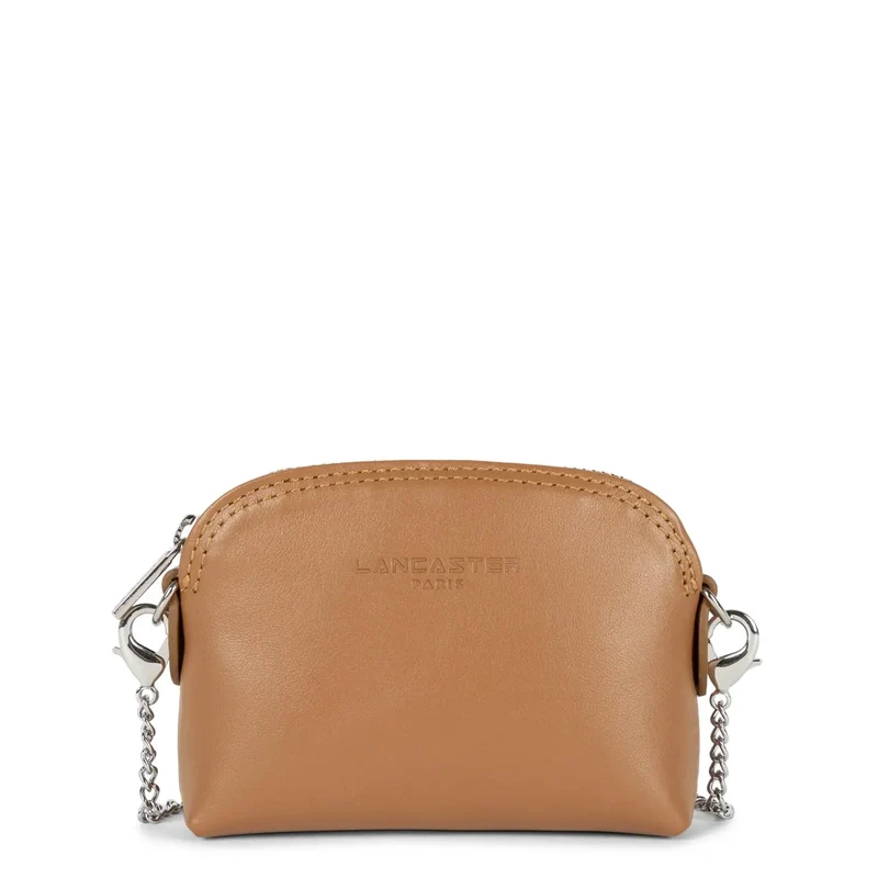 Lancaster Porte monnaie cuir Paris PM Camel