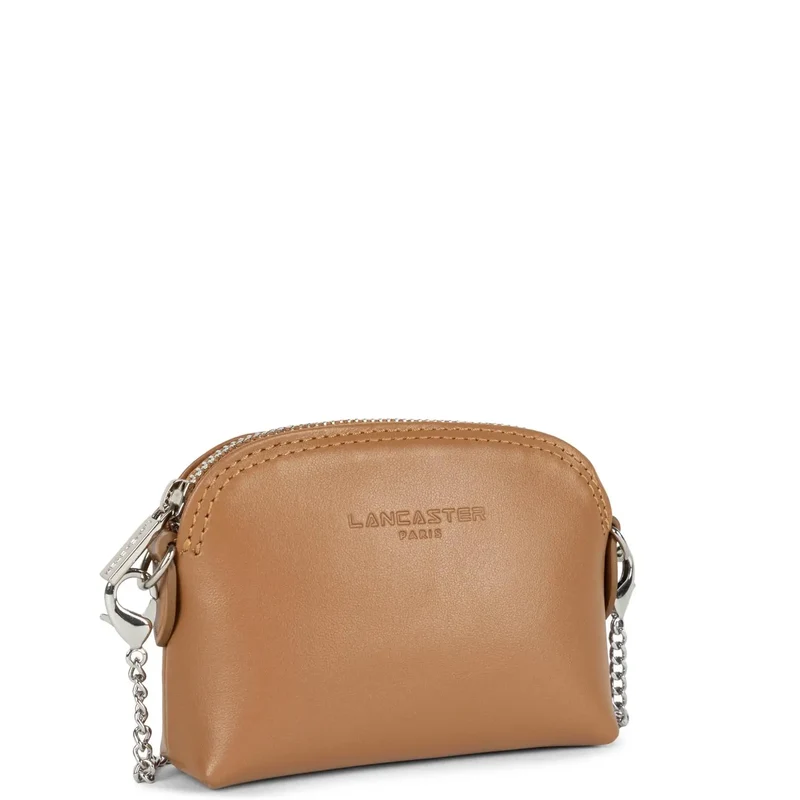Lancaster Porte monnaie cuir Paris PM Camel