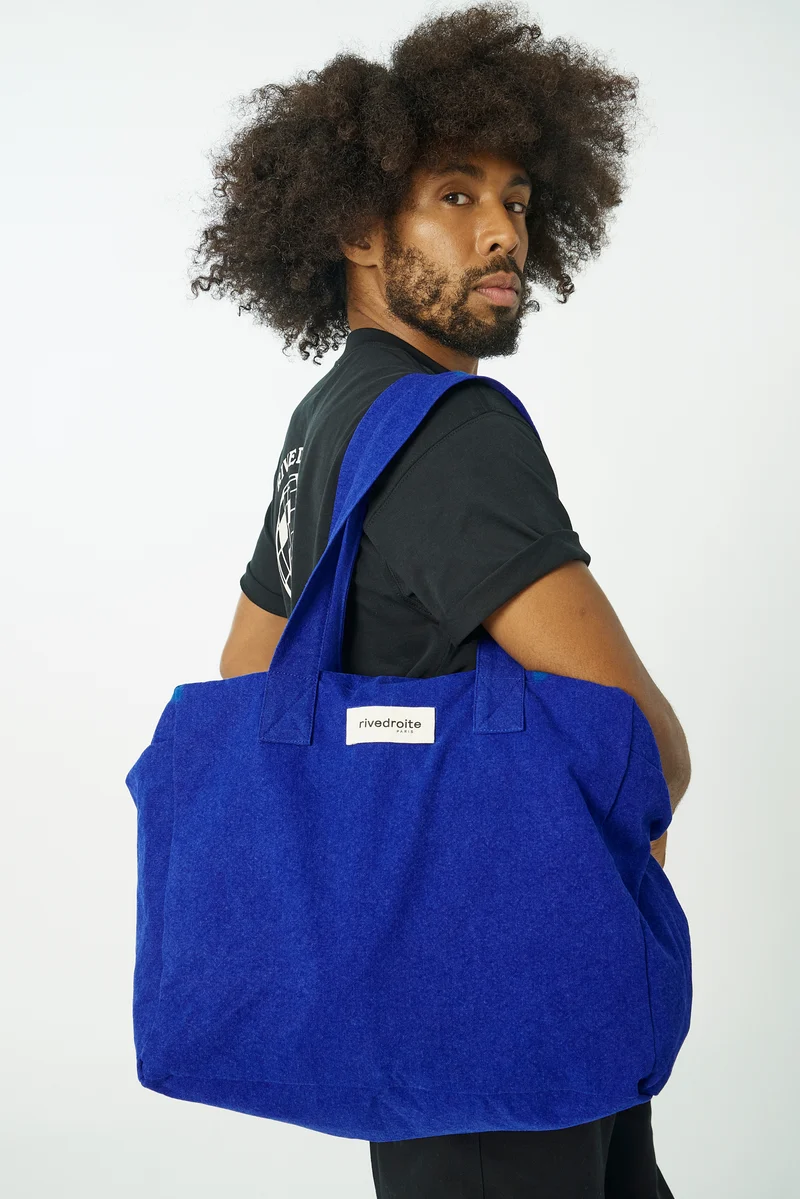 Célestins le sac 24 heures - Polycoton Recyclé Bleu Indigo