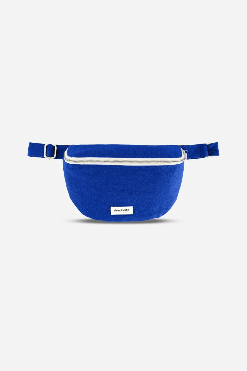 Custine le sac banane - Polycoton Recyclé Bleu Indigo