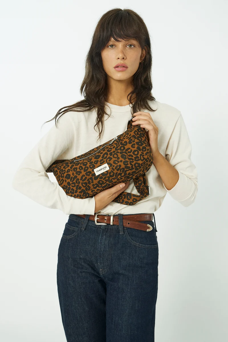Charlot XS le sac à main - Polycoton Recyclé Léopard