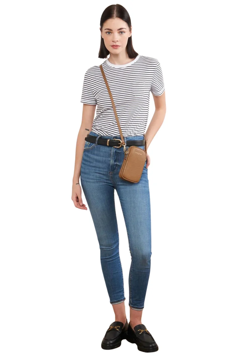 Lancaster Pochette smartphone Zippé Dune camel