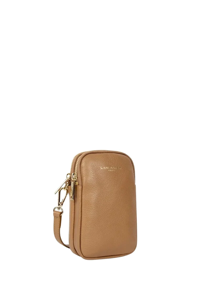 Lancaster Pochette smartphone Zippé Dune camel