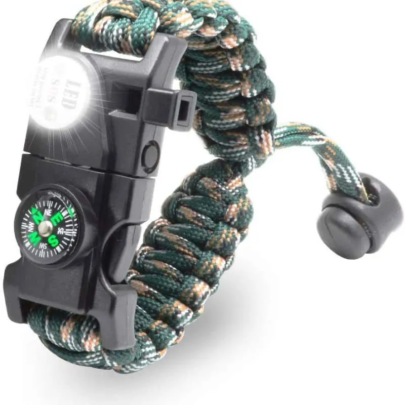 Bracelets Multifonctionnel de Survie 7 en 1 - Randonnée