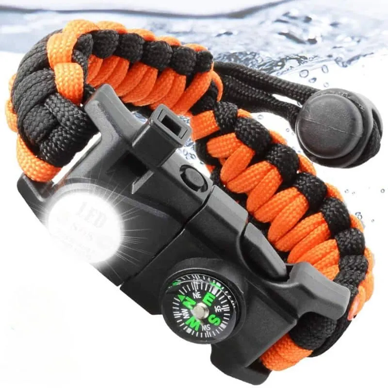 Bracelets Multifonctionnel de Survie 7 en 1 - Randonnée