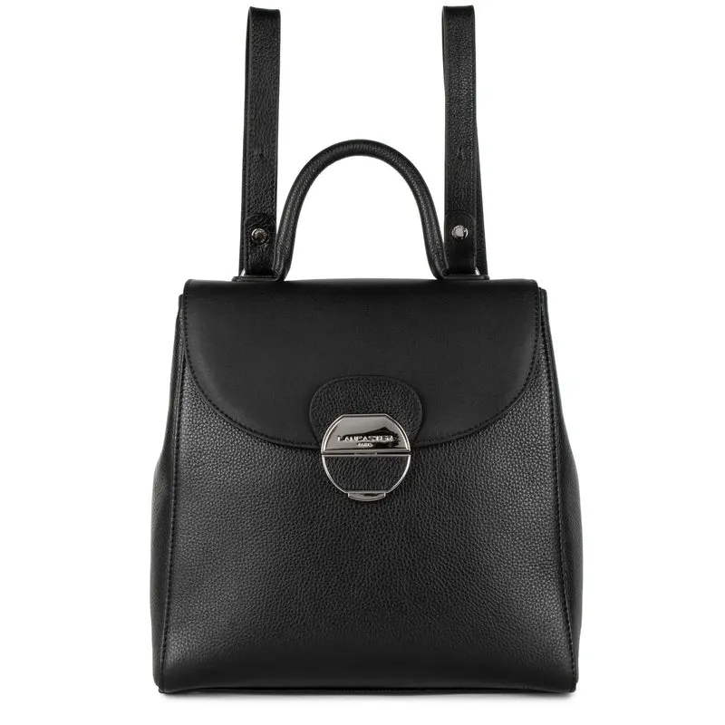 Lancaster Sac à dos A rabat avec fermoir Pia Noir