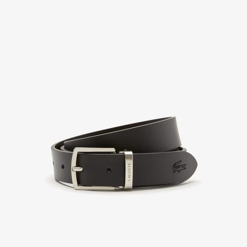 Lacoste Ceinture Elegance Homme Noir/Marron