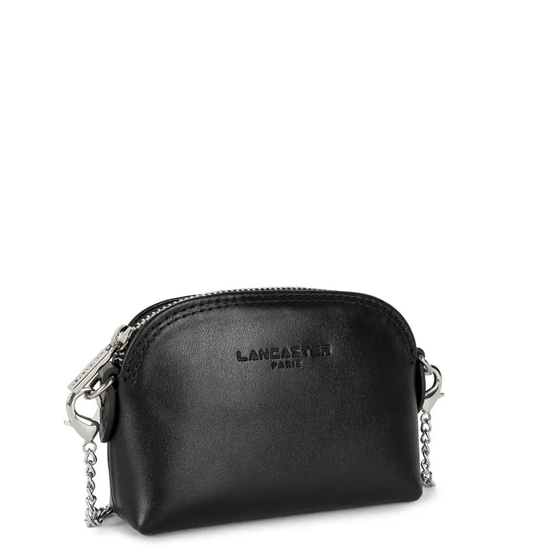 Lancaster Porte monnaie cuir Paris PM Noir