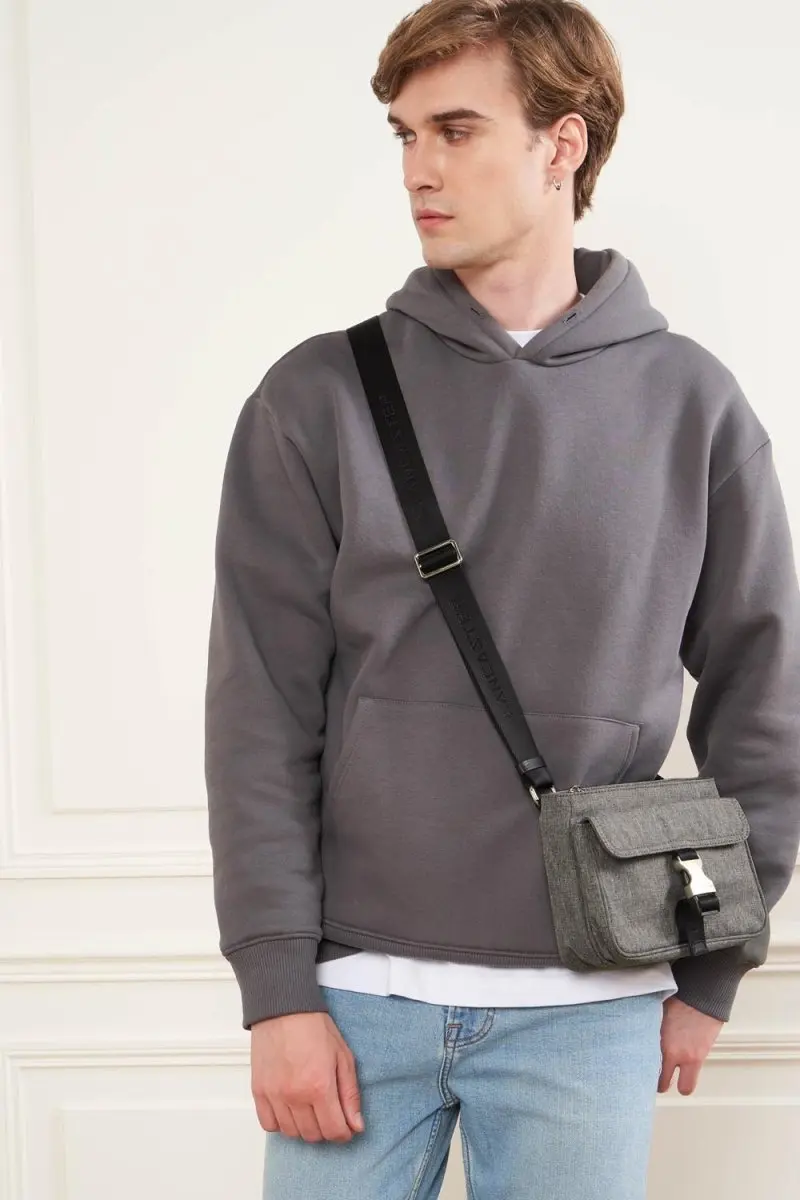 Lancaster Sacoche homme Smart Gris