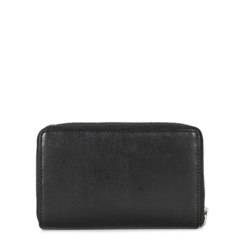 Lancaster Portefeuille à zippe cuir Paris PM Noir