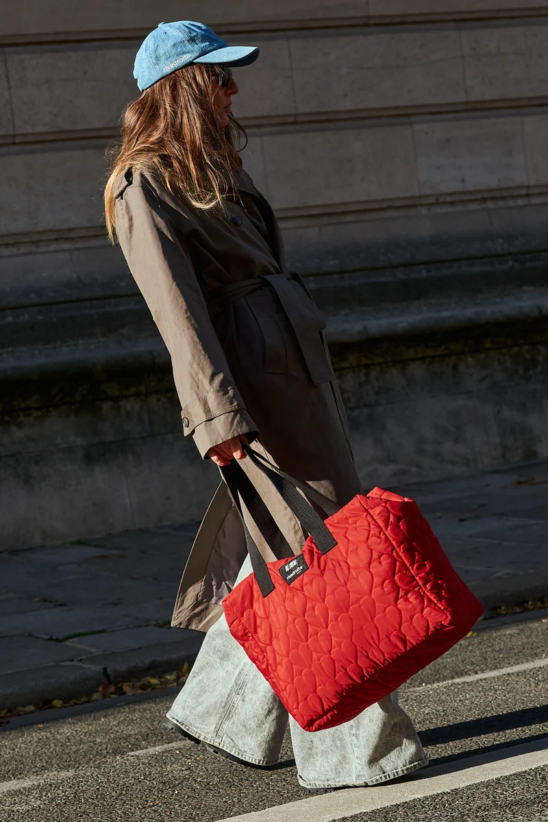 Célestins le sac 24 heures Allez l'Amour - Nylon Upcyclé Rouge