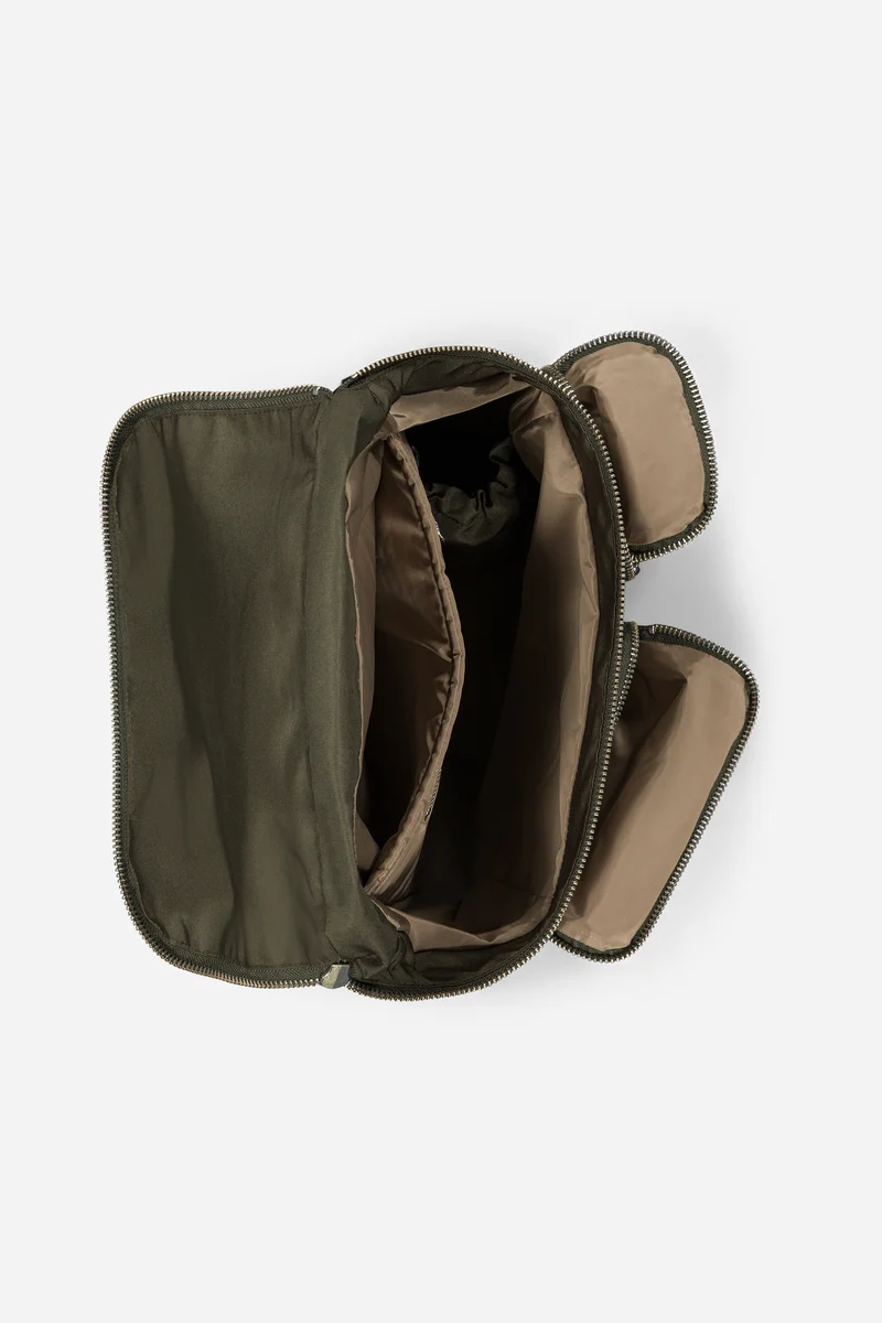 Abel le sac à dos - Polyester recyclé Vert Kaki