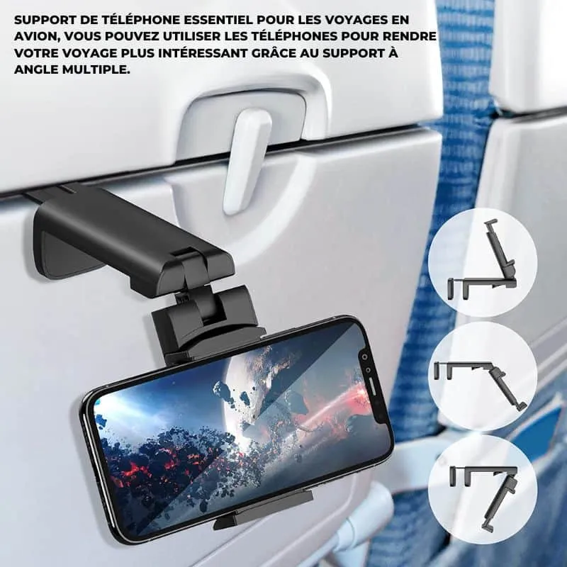 Support de Téléphone de Voyage Polyvalent : Réglable et Portable