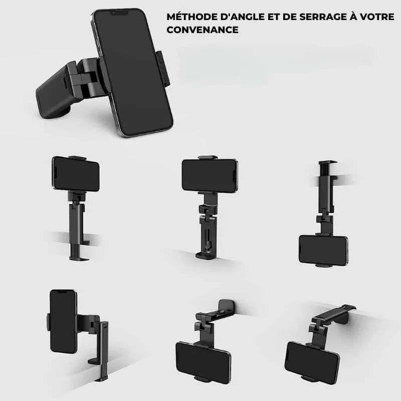Support de Téléphone de Voyage Polyvalent : Réglable et Portable