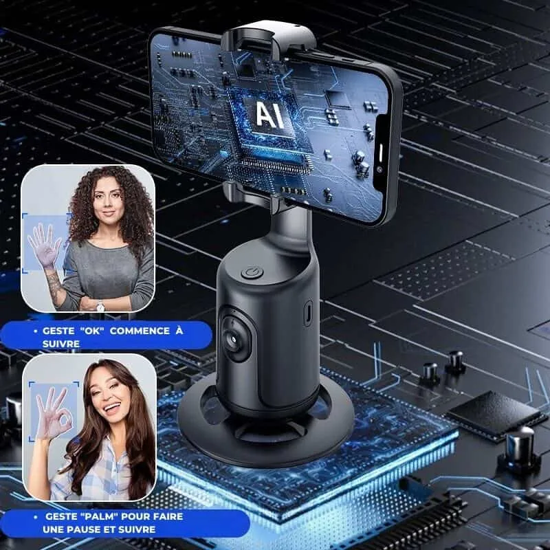 Support Intelligent Trépied Téléphone | Stabilisateur 360°