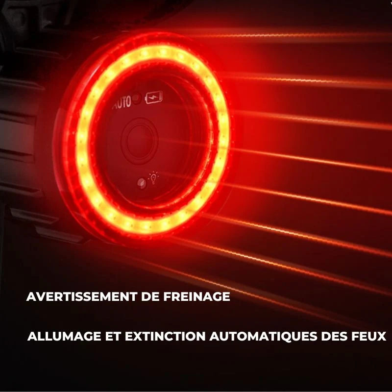 Équipements sportifs⎮Feu arrière de vélo Intelligent