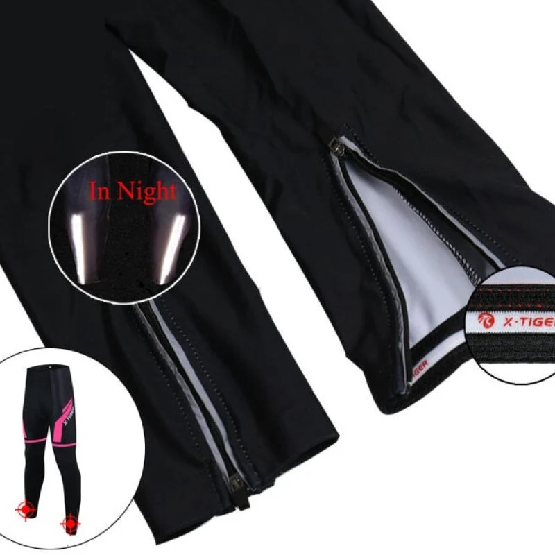 Tenues de cyclisme pour femmes⎮Collants noir et rose confort Gel 3D