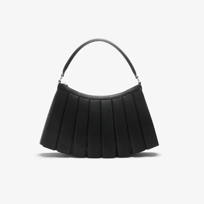 Lacoste Grand Sac Lenglen Défilé en cuir Noir