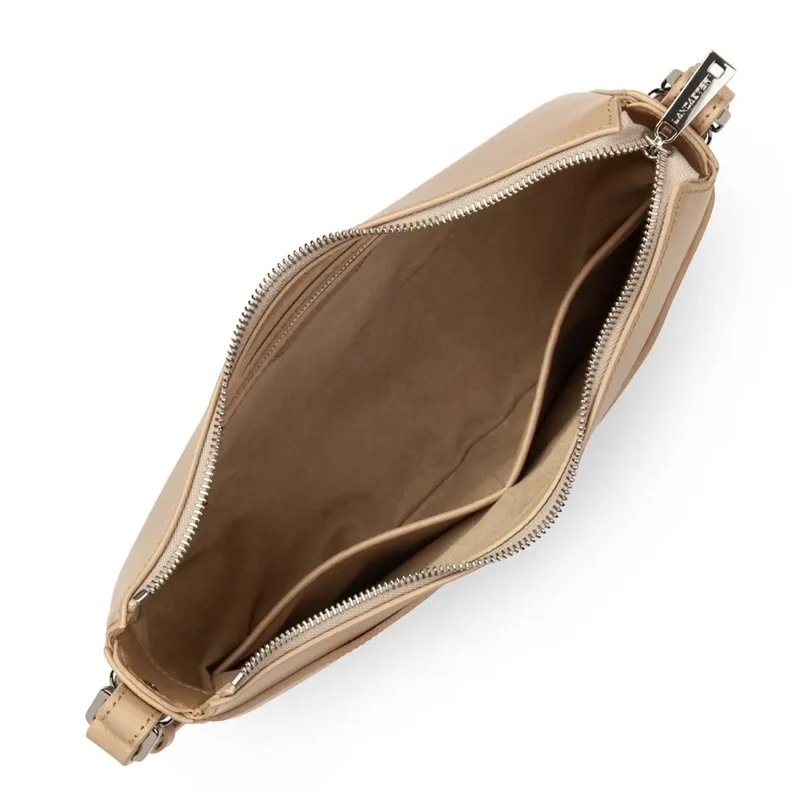 Lancaster Sac demi lune Zippé Suave Ace Beige Foncé