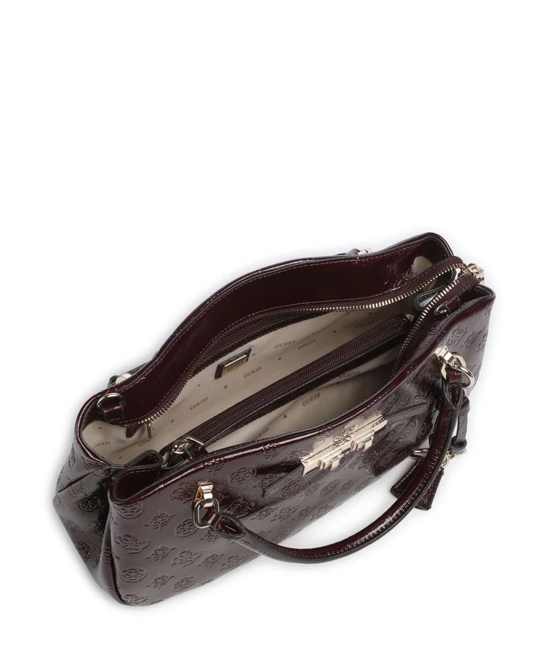 Guess Carmella Sac à main burgundy logo