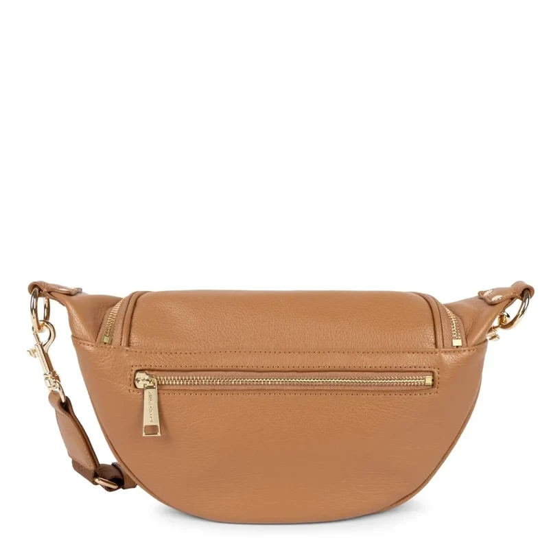 Lancaster Sac banane Zippé Dune Camel