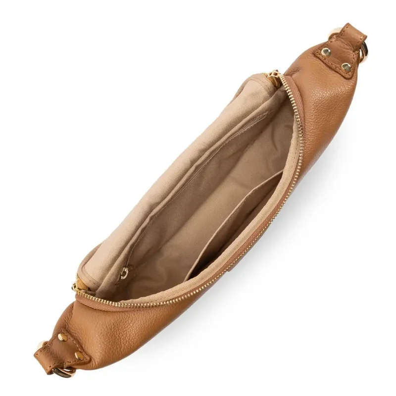 Lancaster Sac banane Zippé Dune Camel