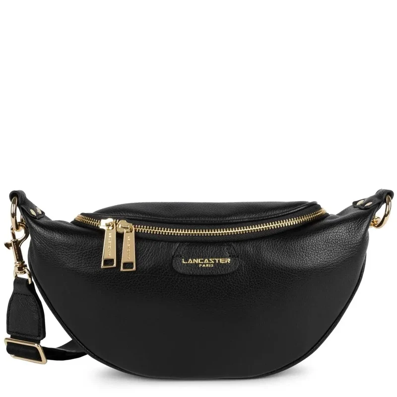 Lancaster Sac banane Zippé Dune Noir