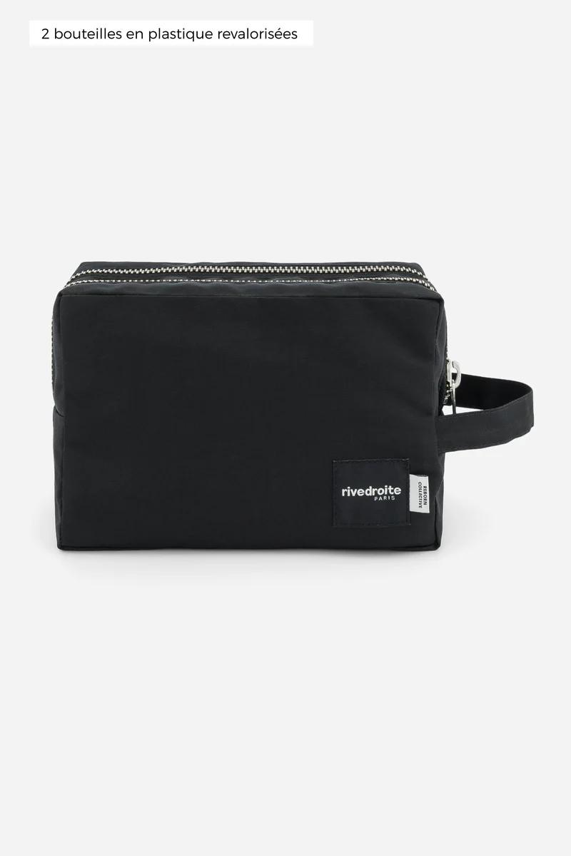 Charonne la trousse de toilette - Polyester recyclé Noir