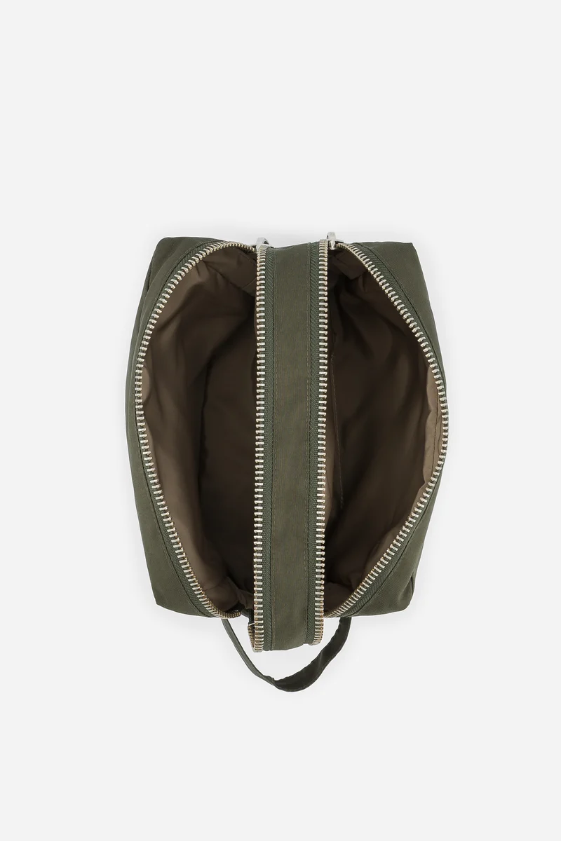 Charonne la trousse de toilette - Polyester recyclé Vert Kaki
