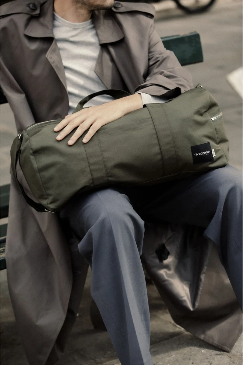 Servan le sac de voyage - Polyester recyclé Vert Kaki
