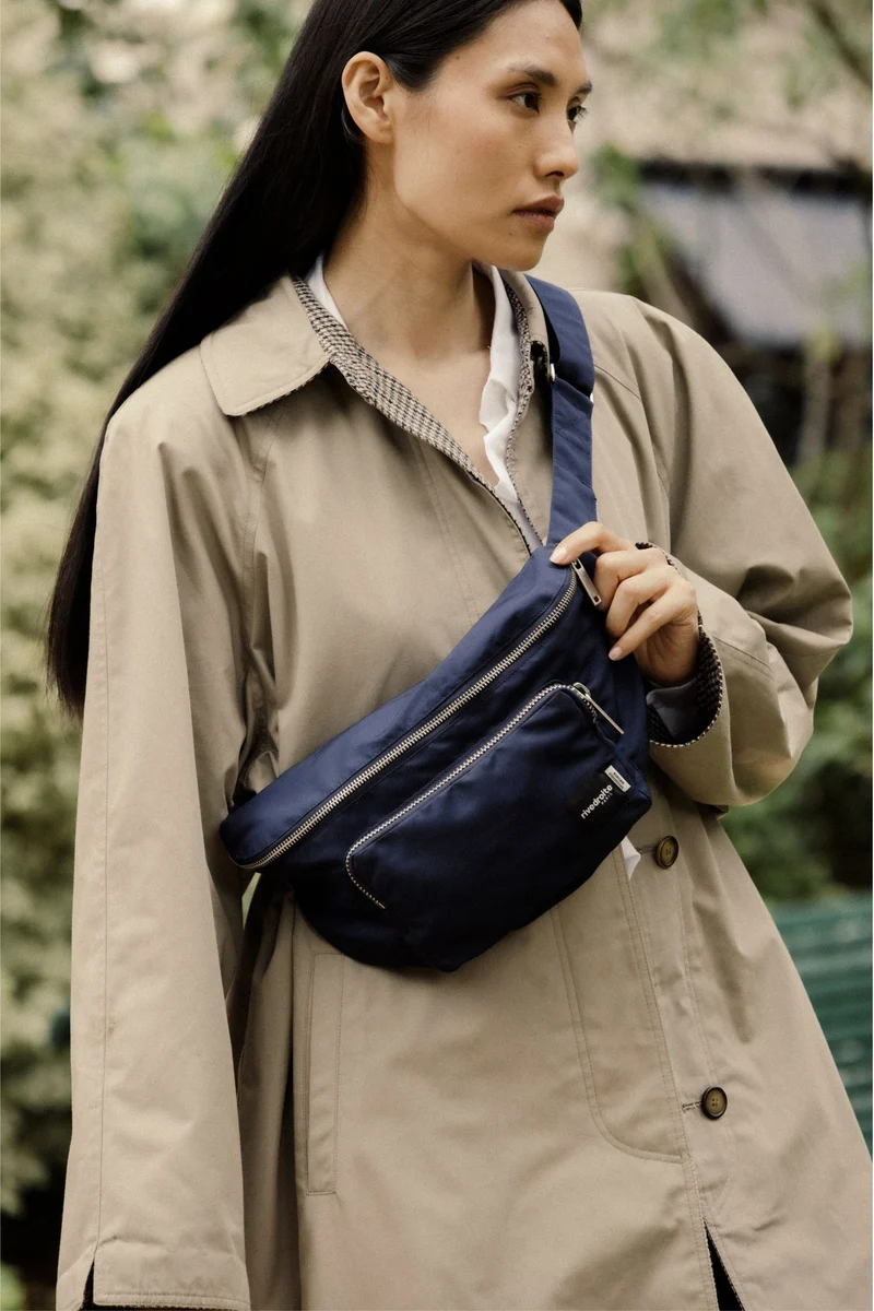 Joly le sac banane - Polyester recyclé Bleu Marine