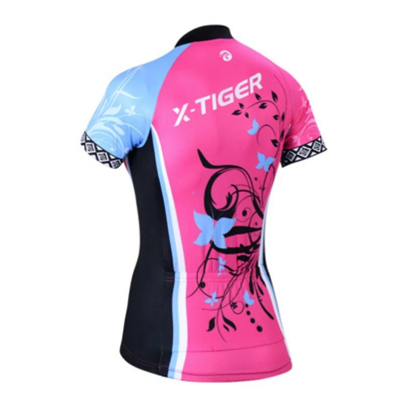 Tenues de cyclisme pour femmes⎮Combinaisons rose et bleu