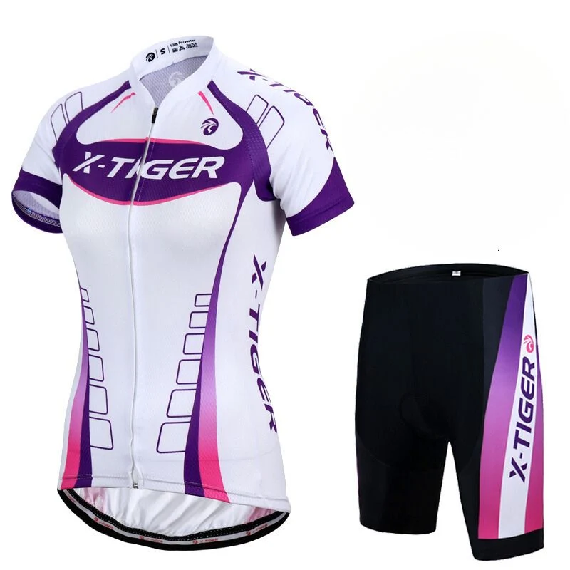 Tenues de cyclisme pour femmes⎮Combinaisons noir et blanc