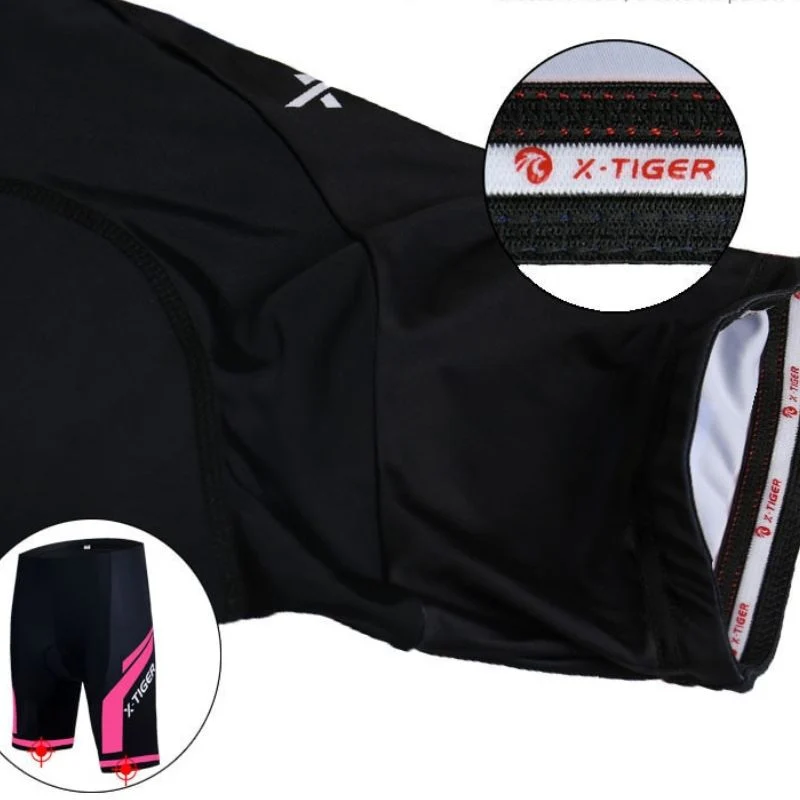 Tenues de cyclisme pour femmes⎮Shorts noir et rose