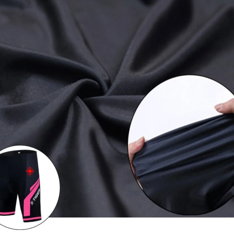 Tenues de cyclisme pour femmes⎮Shorts noir et rose