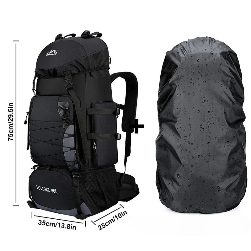 Sac à dos Randonnée 90 L | Grand Sac Voyage & Trekking