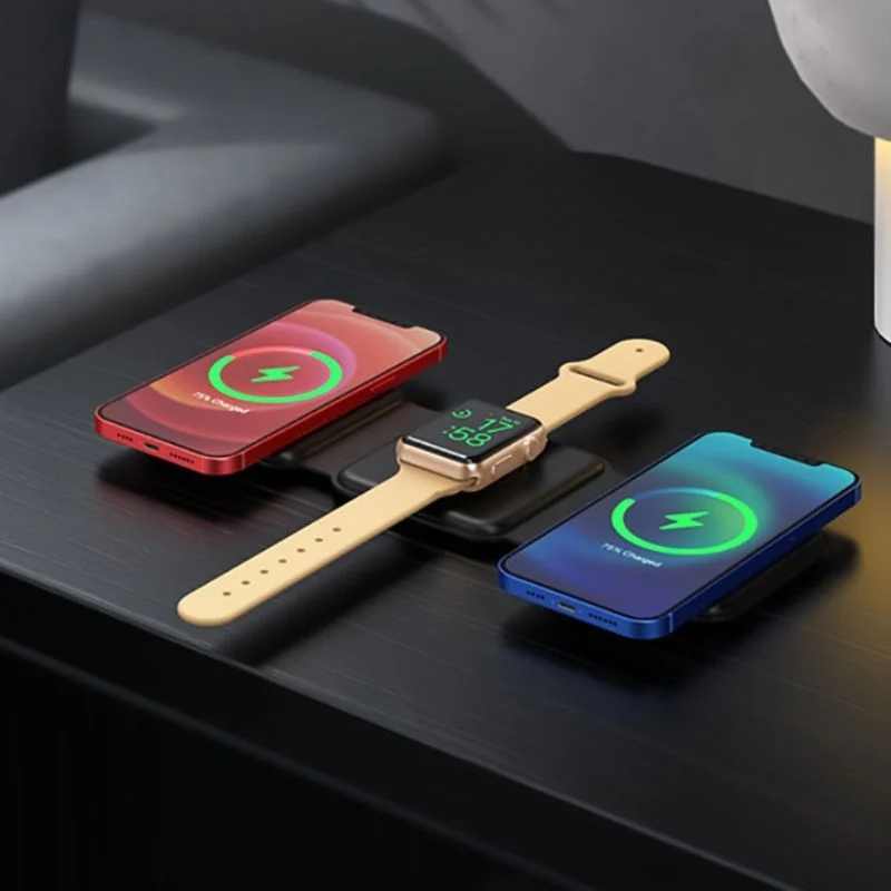 Chargeur sans fil 3 en 1 - voyage⎮Gadgets & Techno
