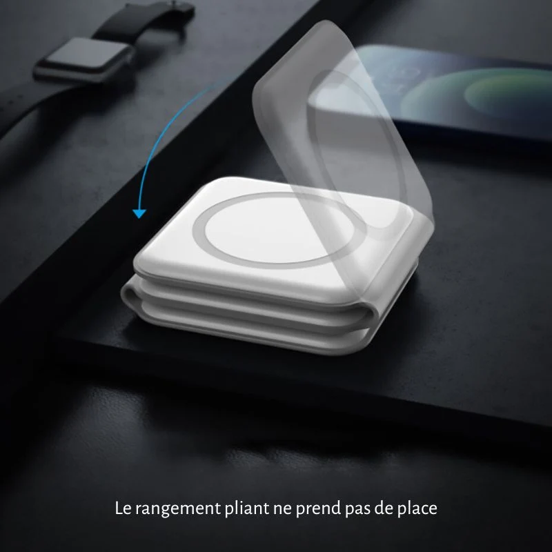 Chargeur sans fil 3 en 1 - voyage⎮Gadgets & Techno