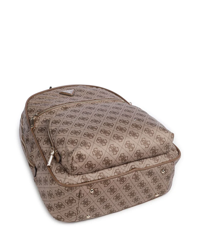 Guess Adrian Tech Logo Large Sac à dos latte logo