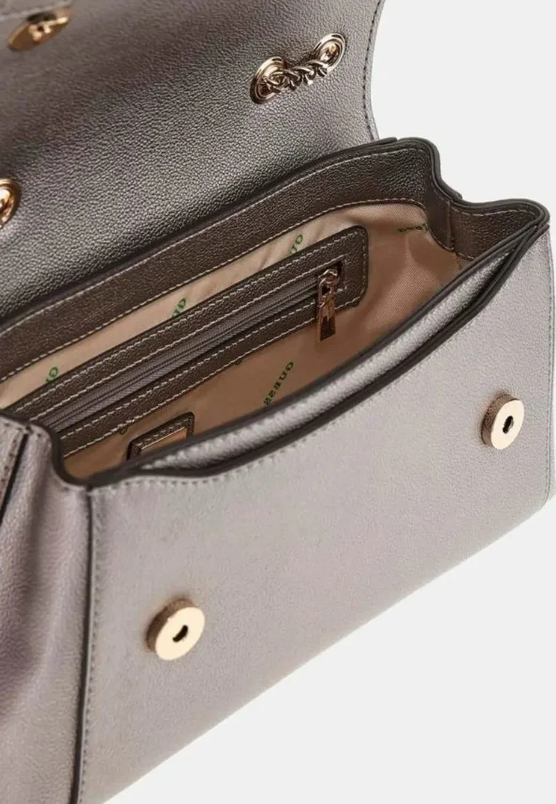 Guess Sac Bandoulière Eco Ali Luxury Satch Pewter