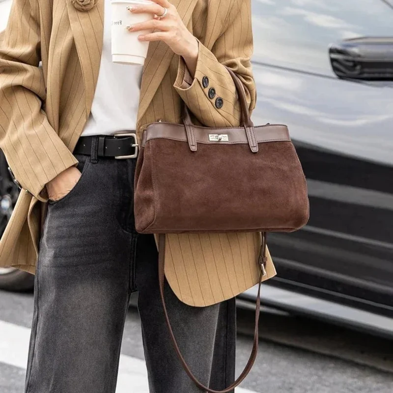Sac À Main Femme Vintage Daim