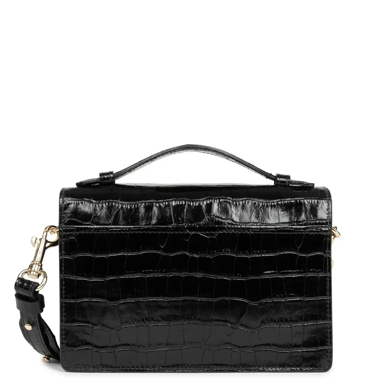 Lancaster Sac à Rabat Zoé Noir Croco